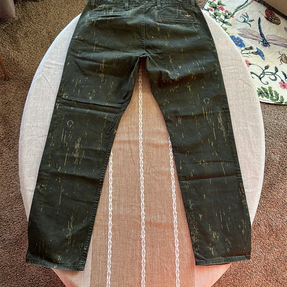 Dockers/Levi Strauss Alpha Green Graffiti Khaki Jeans size 34x32 Slim Tapered - Picture 12 of 16